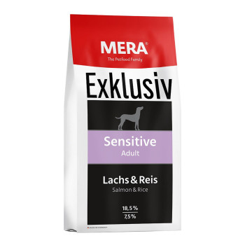 Міра Mera Exklusiv Sensitive Adult Lachs &amp; Reis сухий корм з лососем та рисом для чутливих собак, 15 кг (072555)