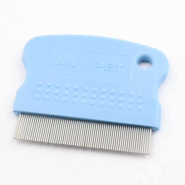 Гребінець для собак і котів антиблошиний,металевий"Пухнастики"6.2*5.8 см