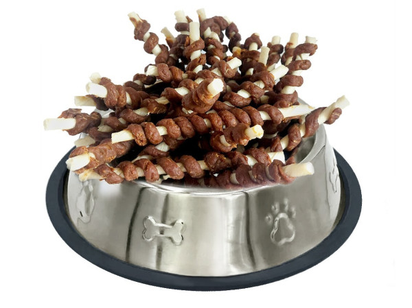 Кальцієва палиця з намоткою кролячого м`яса, (≈28-33шт/уп) 500г, 20шт/ящ.