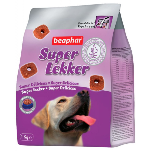 Супер Леккер Beaphar Super Lekker делікатесний корм, печиво для собак будь-якого віку, 1 кг Супер Леккер Beaphar Super Lekker делікатесний корм, печиво для собак будь-якого віку, 1 кг