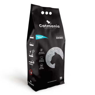 Бентонітовий наповнювач  CATMANIA марсельске мило + бірюзові гранули, 10л