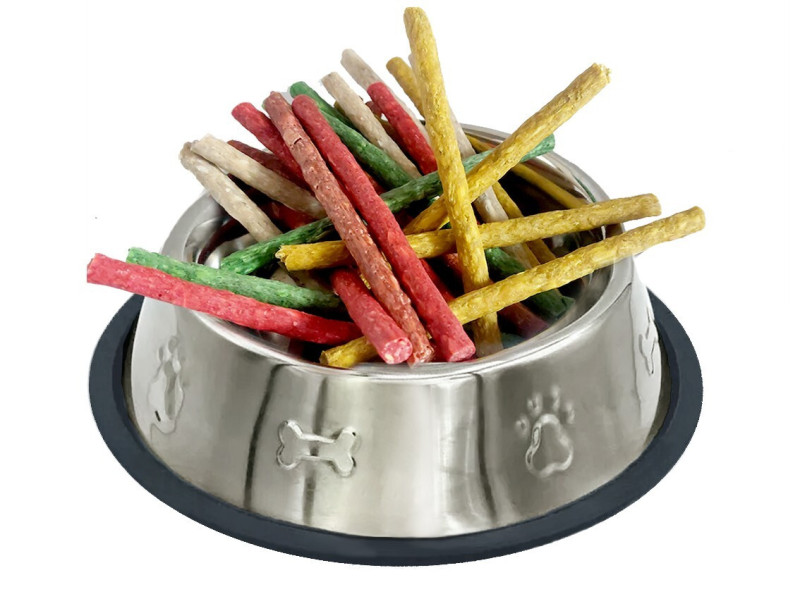 Різнобарвні жувальні палички манчі, 13см, (≈ 66-68шт), 500г, 20шт/ящ.