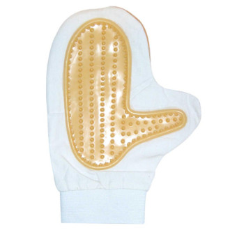 Рукавичка CROCI масажна, гума/текстиль, 240х17 мм