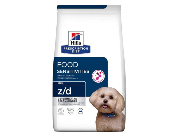 Хіллс Hill's PD Canine Z/D Mini Food Sensitivities дієтичний корм для дрібних собак з харчовою алергією, 1 кг (607640)