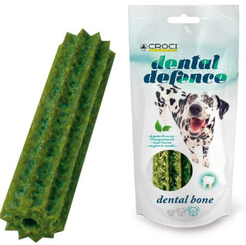 Ласощі Croci Dental Defense Bone з м'ятою для собак, кістка для чищення зубів, 100 гр (C1030948)