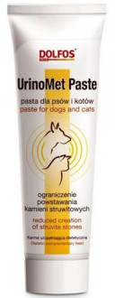 Уріномет паста Urinomet paste Dolfos регулятор кислотності сечі для профілактики сечокам'яної хвороби у собак і кішок, 100 гр
