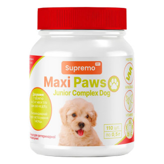 Вітаміни MAXI PAWS для собак юніорів, 110 табл.*0,5гр