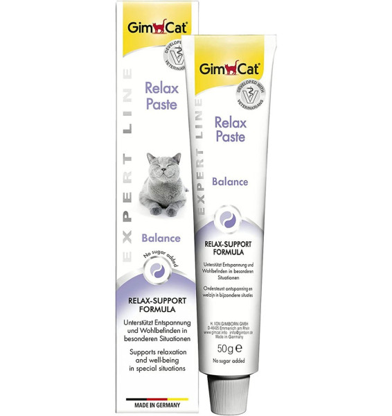 Паста Релакс Relax Paste Balance Expert LIne GimCat вітамінна із заспокійливою дією для котів, 50 гр Паста Релакс Relax Paste Balance Expert LIne GimCat вітамінна із заспокійливою дією для котів, 50 гр