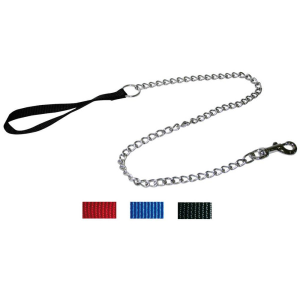 Повідець-ланцюжок CROCI, нейлон червоний, 1,1 м х 2 мм