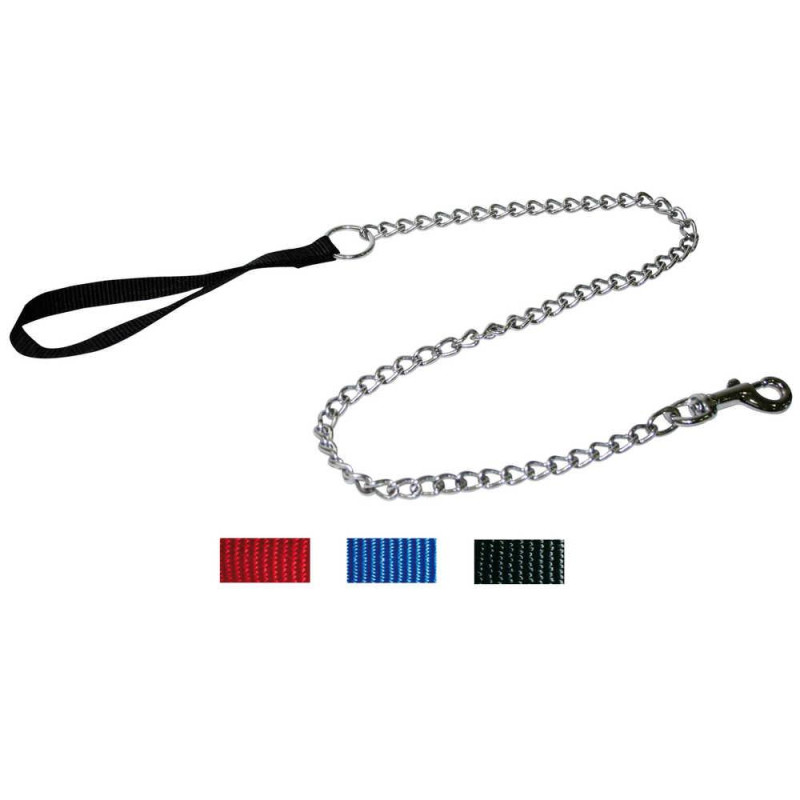 Повідець-ланцюжок CROCI, нейлон червоний, 1,1 м х 2 мм