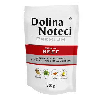 Пауч Dolina Noteci Premium для собак з яловичиною, 500 гр
