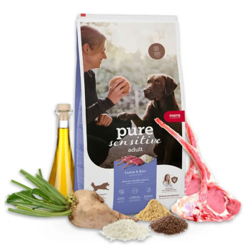 Мера Mera Pure Sensitive Dog Adult Lamm &amp; Reis сухий корм з ягням для середніх і великих собак, 12,5 кг (056650)