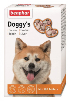 DOGGY'S MIX &quot;BEAPHAR&quot; ДОГГИС МИКС лакомство для собак с таурином-биотином-и протеином, таблетки