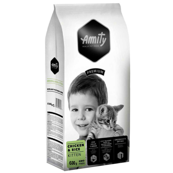 Аміті Amity Kitten Chicken & Rice сухий корм із куркою та рисом для кошенят будь-яких порід, 600 гр Аміті Amity Kitten Chicken & Rice сухий корм із куркою та рисом для кошенят будь-яких порід, 600 гр