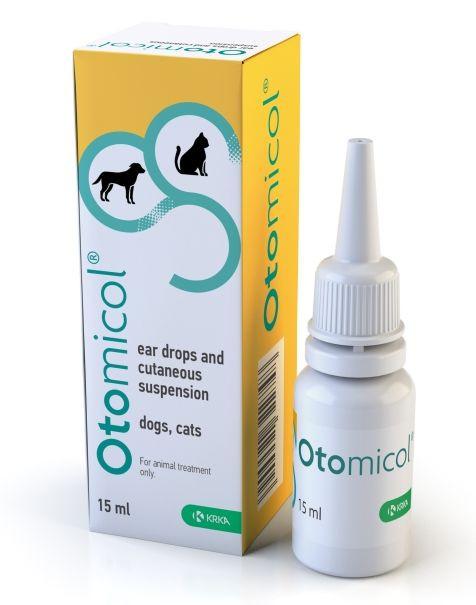 Отомікол Otomicol вушні краплі для собак і котів, 15 мл