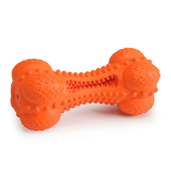 Іграшка для собак CAMON кісточка гумова з пищалкою, 17 см