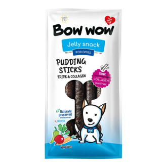 Ласощі  для собак "Bow wow" пудингові палички з рубця, колагену та овочей, 27-30см