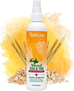 Спрей TropiClean Natural Flea &amp; Tick Bite Relief Spray заспокійливий від бліх і кліщів для собак і котів, 236 мл (320420)