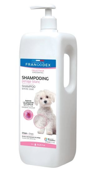 Шампунь Francodex White Coat Dog Shampoo для собак із білою шерстю, 1 л