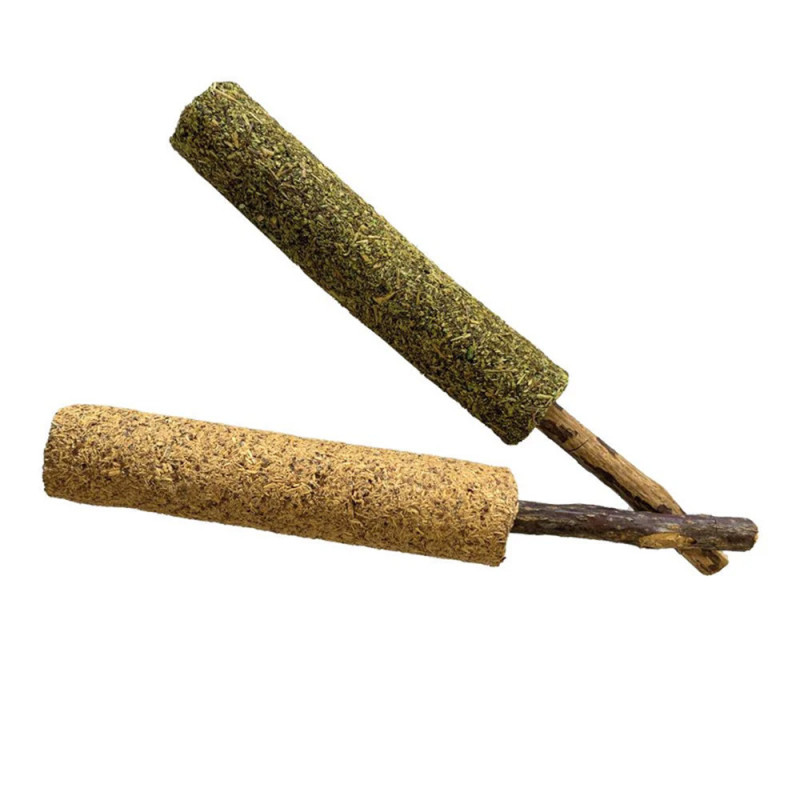 Іграшка для котів CROCI Льодяник з котячої м'яти на паличці зі срібної лози - EUPHORIA LOLLIPOP, 14 см