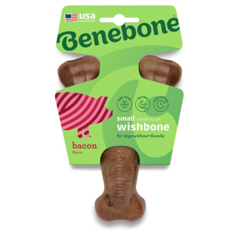 Жувальна іграшка Benebone Wishbone Bacon Small важіль зі смаком бекону для собак вагою до 13 кг, розмір S (828500)