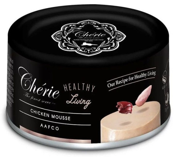 Cherie Healthy Living Chicken Mousse Cat мус із куркою, беззерновий вологий корм для котів, 80 гр (CHT21705)