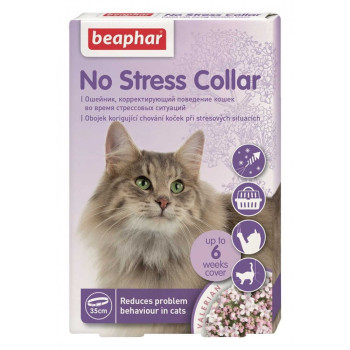 Нашийник антистрес Beaphar No Stress Collar Cat для зняття стресу і корекції поведінки у котів, 35 см (13228)