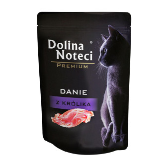 Пауч Dolina Noteci Danie для котів з кроликом,85 гр