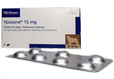 Іпозан 15 мг Ypozane ХL для лікування передміхурової залози у вагою собак 30 - 60 кг, 7 таблеток