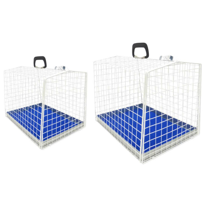 Клітка-переноска CROCI, набір №2 і №3, фарбована, 32,5x30x40 см та 36,5x33x42,5 см