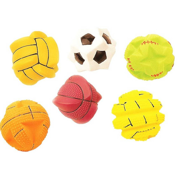 Іграшка для собак TETRAPET Toys Fun, вініловий м'ячик з випуклостями, 7,5 см