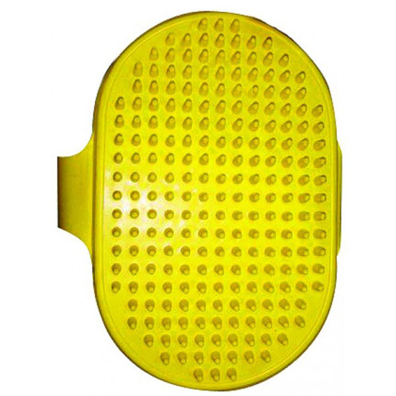 Щітка для собак TETRAPET Dog Salon, силіконова, одягається на руку, 8*13 см