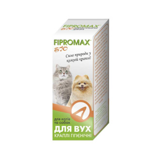 Краплі SUPREMO FIPROMAX БІО д/вух гігієнічні, для котів і собак 15мл