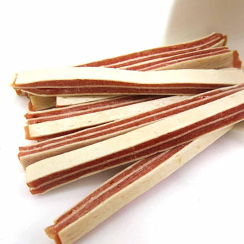 Ласощі "Селянські Смаколики" для собак,сендвіч з куркою та тріскою, 12 см, 500г