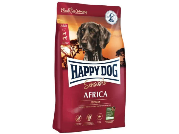 Happy Dog Africa сухий сухий корм з м'ясом страуса і картоплею для собак малих порід, 4 кг (3547) Happy Dog Africa сухий сухий корм з м'ясом страуса і картоплею для собак малих порід, 4 кг (3547)