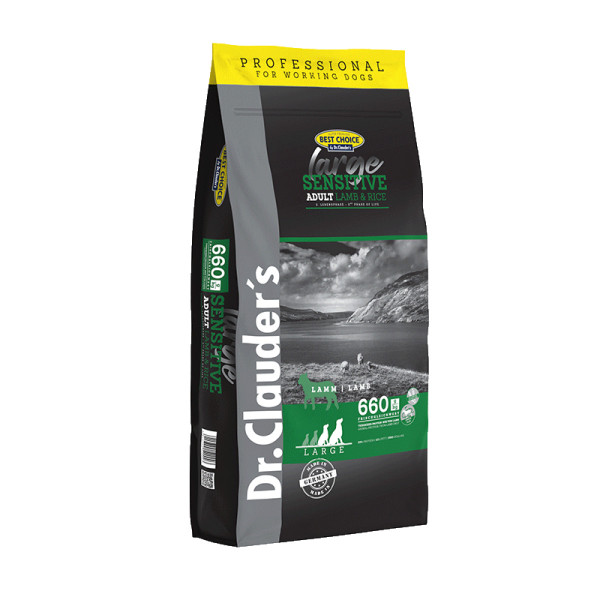 Dr. Clauder's Dog Sensitive Adult Lamb & Rice Large Breed ягня та рис, гіпоалергенний сухий корм для великих собак, 20 кг Dr. Clauder's Dog Sensitive Adult Lamb & Rice Large Breed ягня та рис, гіпоалергенний сухий корм для великих собак, 20 кг