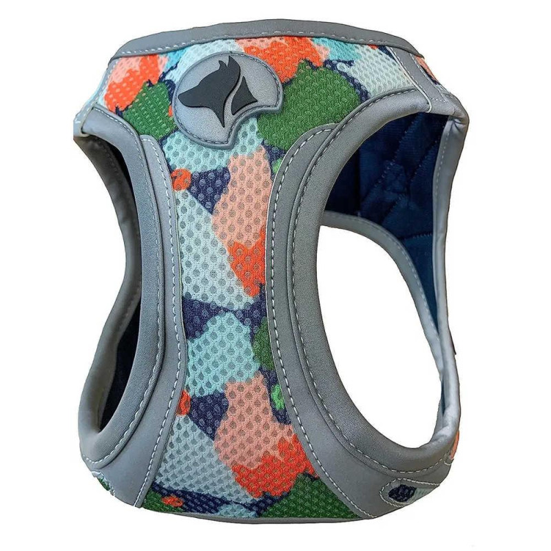 Шлея CROCI HIKING REFLECTIVE, арлекін, нейлон, M 41-46 см