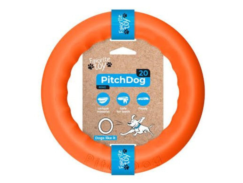 Пітч Дог Collar PitchDog ігрове кільце для апортування собак, діаметр 20 см, колір помаранчевий