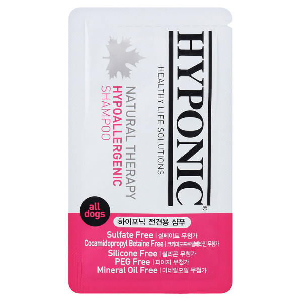 Hyponic Hypoallergenic, гіпоалергенний шампунь з олією соняшника,жожоба та екстрактом зеленого чаю, д/собак, 10 мл.