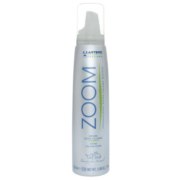 Піна Екстра Об'єм Artero Zoom Extra Volume Foam для додання об'єму і блиску шерсті у собак і котів, 150 мл (H689) Піна Екстра Об'єм Artero Zoom Extra Volume Foam для додання об'єму і блиску шерсті у собак і котів, 150 мл (H689)