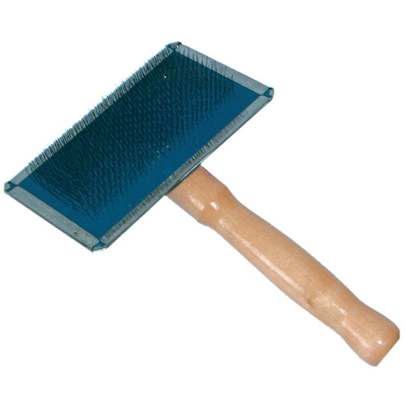 Пуходерка CROCI з дерев'яною ручкою, екстра велика, 11,2х7,5 см