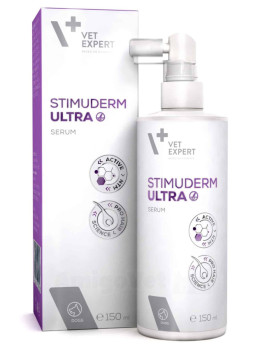 Дермокосметична сироватка VetExpert Stimuderm Ultra Serum за надмірного випадіння шерсті у собак, 150 мл (209503)