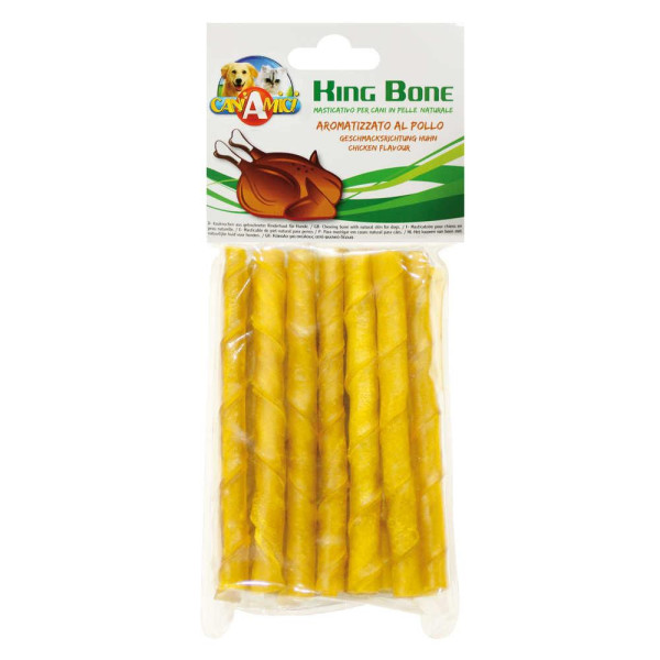 Ласощі CROCI жиловані KingBone, кручений стік, 10 см, 10 г