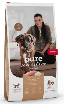 Мера Mera Pure Sensitive Junior Truthahn &amp; Reis сухий корм з індичкою, рисом для молодих собак-юніорів, 12,5 кг (056950)