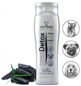 Шампунь Artero Detox з активованим вугіллям для собак і котів усіх порід, 250 мл (H712)