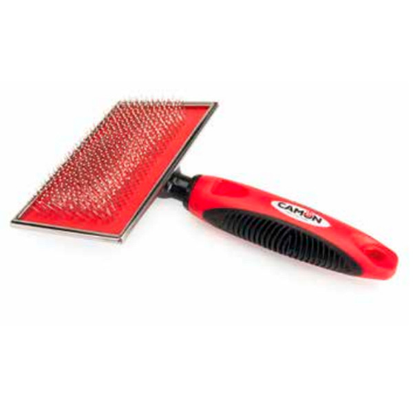 Пуходерка CAMON зі штифтами з нержавіючої сталі з пластиковим покриттям, 12x8 см, XL