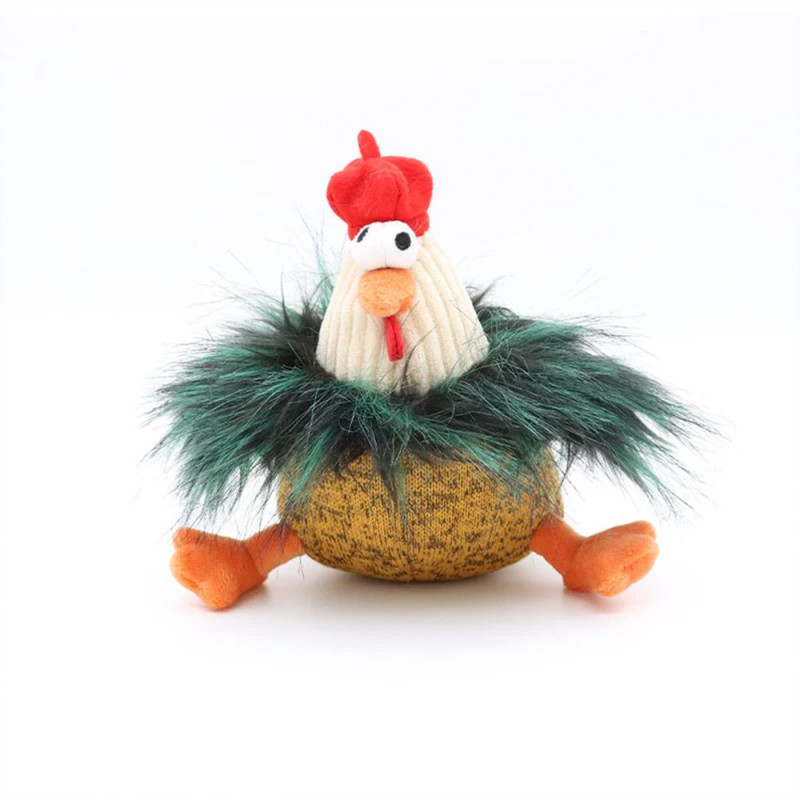 Іграшка для собак CROCI плюшева курчатко Лола/Мігель з пищалкою, 15 см