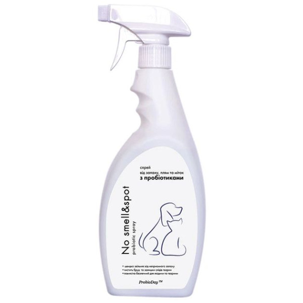 ProbioDay «No smell &amp; spot» спрей з пробіотиками проти запаху, плям і міток від котів і собак, 250 мл
