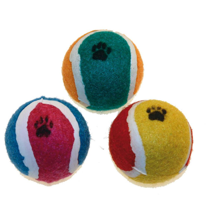 Іграшка для котів CROCI CAN Тенісний м'ячик з лапкою, 4,5 см