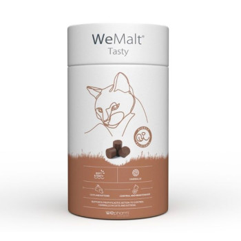 ВіМальт WeMalt Tasty Wepharm для профілактики утворення та виведення волосяних грудок зі шлунка кішок, 30 пастилок
